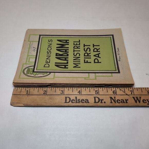 Lot of 4 Minstrel Booklets Denisons Dixie Jubilee Alabama First Part 20s - Picture 15 of 16